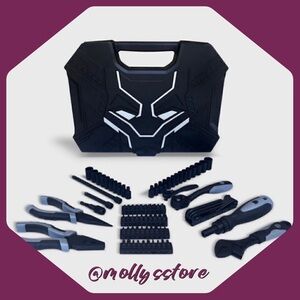 ♥️ New Marvel Comics Avengers Black Panther 82 Piece Tool Kit